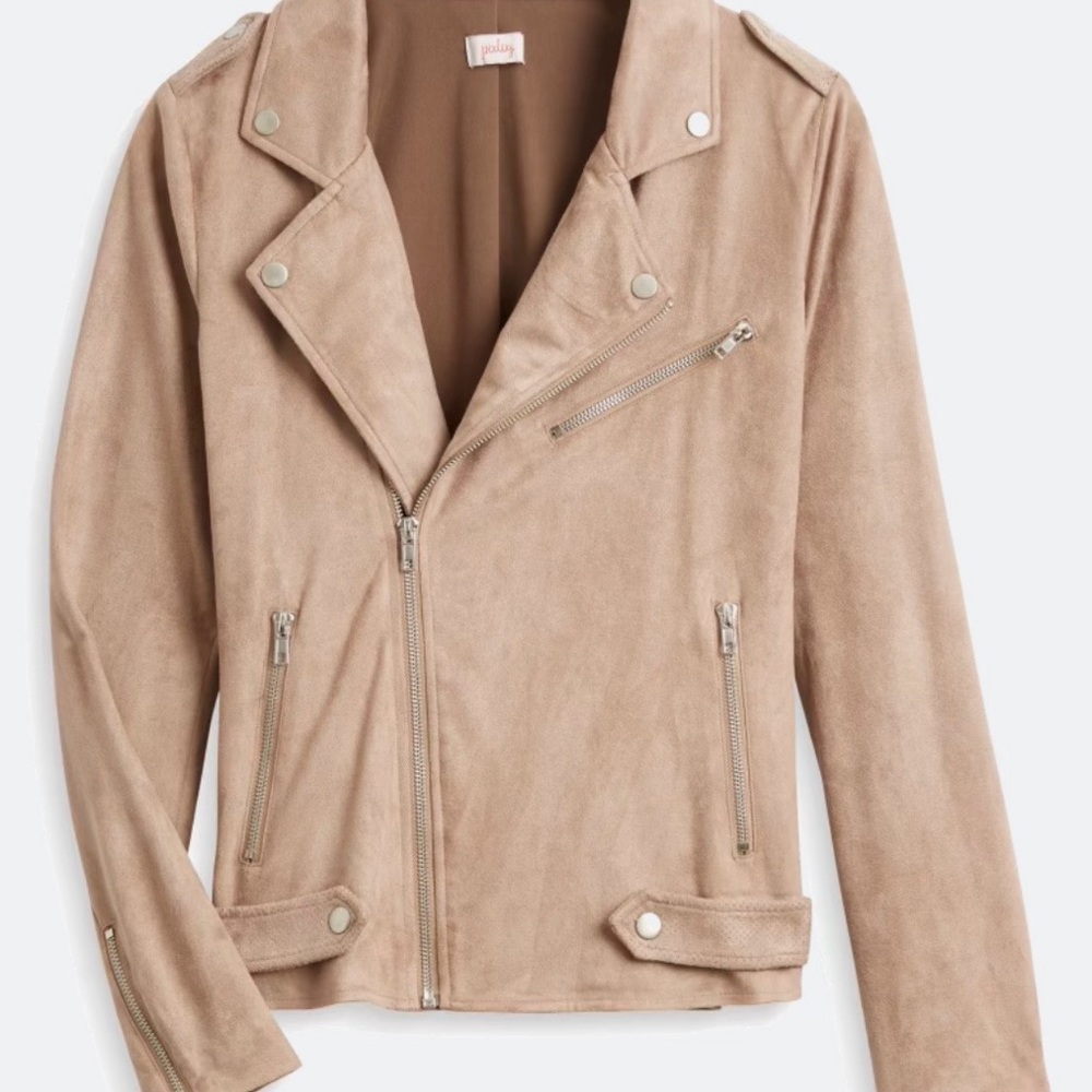 Pixley Light Brown Suede Leather Jacket
